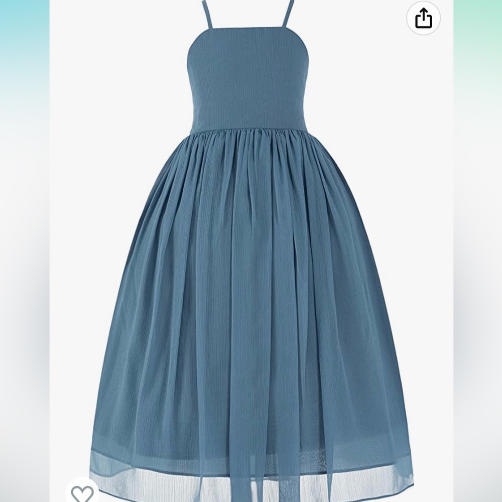 Girls sz 6/7 blue formal dress
